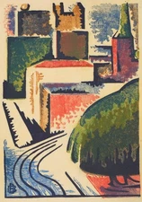 Dorrit Black : Elizabeth Street, Sydney : 1939 : Archival Art Print