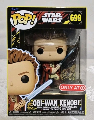 Funko Pop Star Wars Phantom Menace Retro Obi-Wan Kenobi Target Exclusive # 699