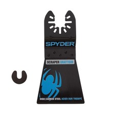 Spyder 70022 2in HCS Oscillating Multi-Tool Rigid Scraper Blade + Adapter