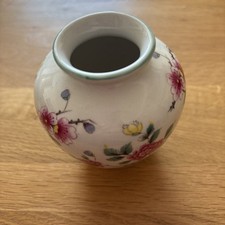 Old Foley James Kent - Staffordshire England- Chinese Rose 3" Vase Sweet Dainty