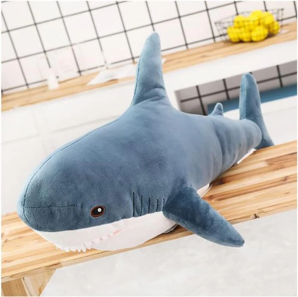 Brinquedo macio ORIGINAL IKEA SHARK BLAHAJ 39 1/4? Travesseiro infantil super macio e fofo - Imagem 3 de 4