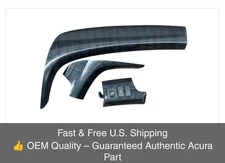 OEM 🔥2007-2013 Acura MDX Dash Trim Set 3 Panel Pieces Black Woodgrain