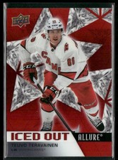 2021-22 Upper Deck Allure Teuvo Teravainen Iced Out #IO-13 Carolina Hurricanes