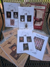 Lote de 15 patrones artesanales de arte popular rústico primitivo otoño invierno puntada de lirio Anna