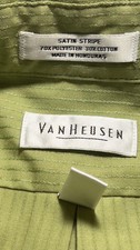 Van Heusen Green Button Up Shirt Long Sleeve Pocket Men's Size XL 32/33