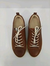 Ecco Soft 8 Leather Sneakers Women Size 37 US 6 - 6.5 Brown 440503 Comfort Shoes