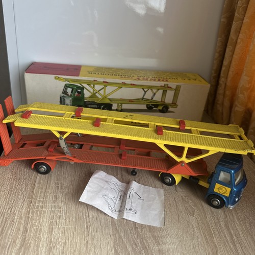 England Dinky A.E.C. Hoynor Car Transporter #974 NEAR PERFECT