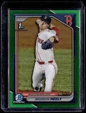 2024 Bowman Draft #BDC-122 Brandon Neely Chrome Green Refractor #/99