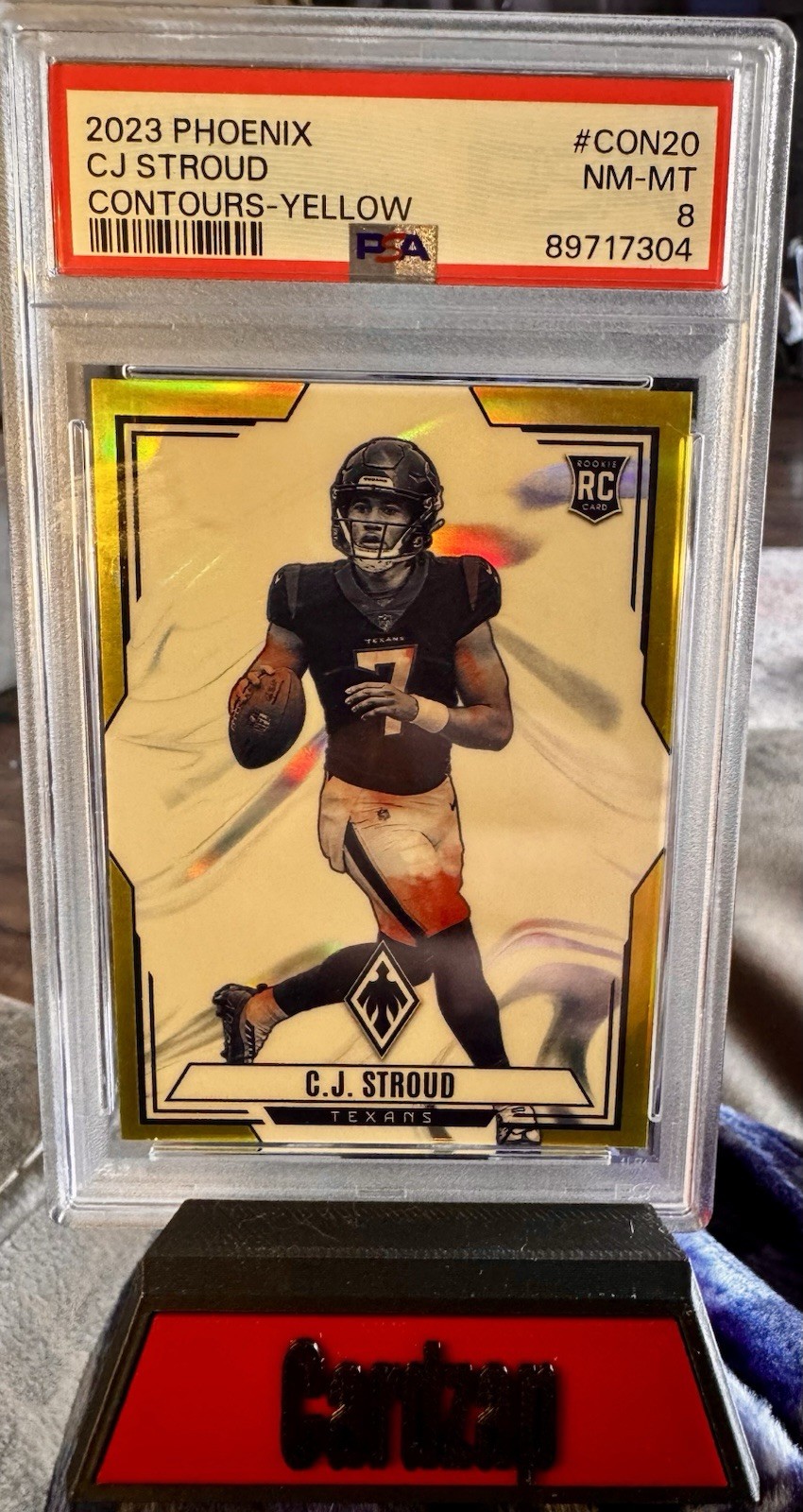 2023 Panini Phoenix - Contours C.J. Stroud #CON-20 Yellow /75 (RC)