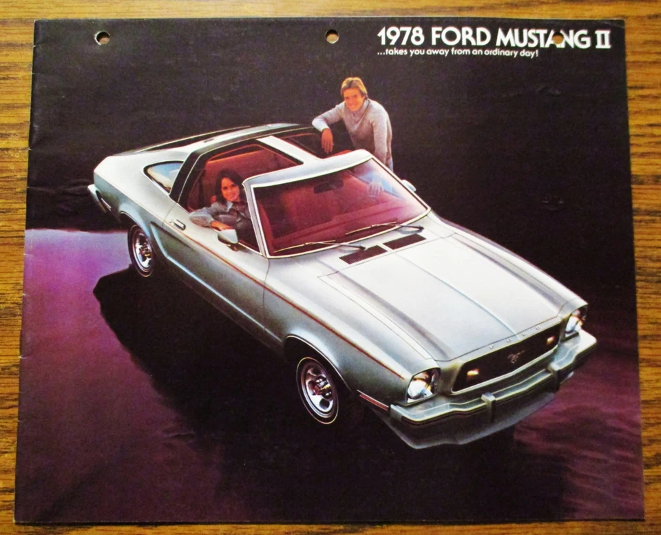 1978 Ford Mustang II Original Dealer Sales Brochure Ad Literature Cobra Hardtop - Image 3 of 4