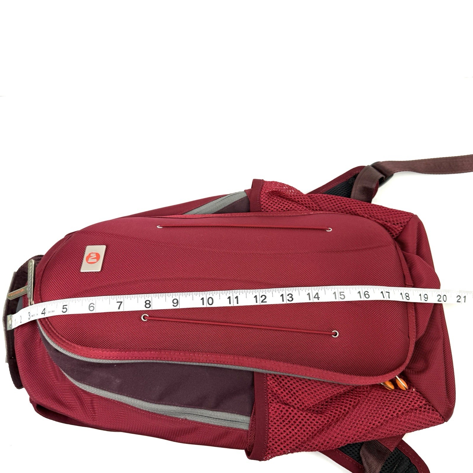 Merrell Backpack Dark Red Canvas Hard Shell Hikin… - image 13