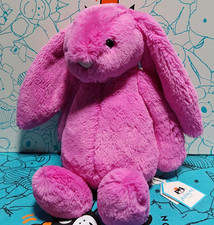 Jellycat Medium Original Bashful Hot Pink Bunny BNWT