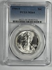 1944-S Walking Liberty Half Dollar PCGS MS64 Blazing White — photo 1