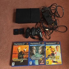 Sony PlayStation 2 Slim Black Console, Games Bundle (PS2 Slim)