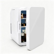 10L Portable Mini Fridge Table Top Electric Small Cooler White Ice Box Bedroom