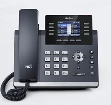Yealink SIP-T44W-PSU  WI-Fi IP Phone - Power Adapter Included -12 VoI