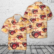 Farmall F 12 Tractor Hawaiian Shirt