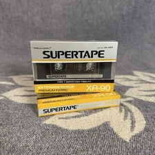 Supertape XR-90 Cassette Tape Brand New Sealed Type 1 Vintage USA Set Of 2 