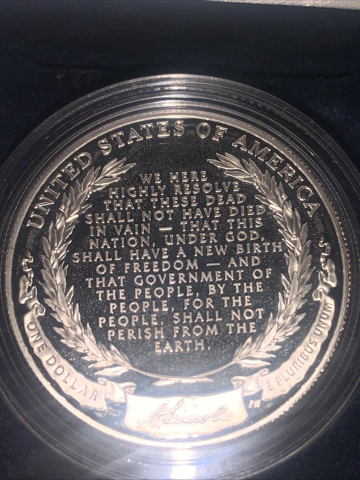 2009-P Abraham Lincoln Commemorative Silver Dollar Proof w/ COA & Box - Image 4 of 4