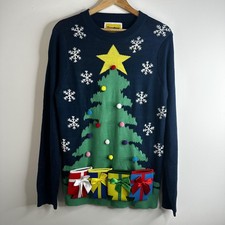 Tipsy Elves Sweater Mens Large Christmas Tree Ugly Xmas Novelty Pullover Fun