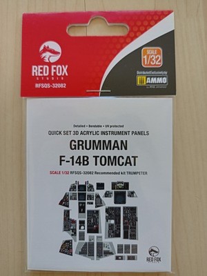 1:32 F 14 B Tomcat / Bombcat 3D Cockpit Decals ( Redfox)