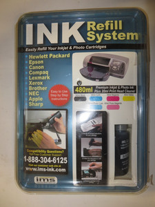 IMS multi-color Ink Jet Refill Kit Hewlett Packard Lexmark & Others 450 ml per