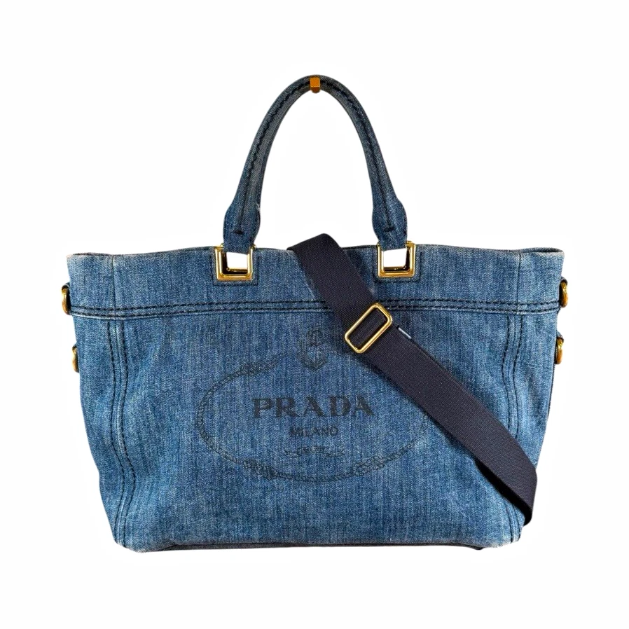 PRADA Denim Exterior Bags & Handbags for Women for sale | eBay