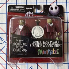 NIB Zombie Bass & Accordionist Nightmare Before Christmas Minimates S4 TRU