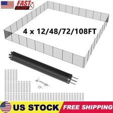 Pool Fence 4'x12/48/72/108' 4'x2.5' Gate Inground Pool Mesh Removable Fences