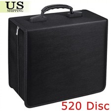   520 Disc CD DVD Portable Organizer Holder Storage Case Wallet Album Media  