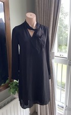 Size S Kappahl Black Loose Floaty Long Sleeve Dress. Suitable For Maternity