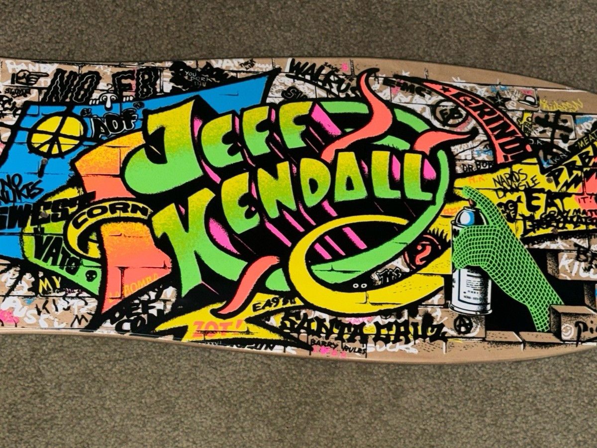 Santa Cruz Jeff Kendall Graffiti Reissue Skateboard Deck SOLD OUT