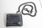 Harley Davidson Black Bi-Fold or Single Fold Wallet Leather with Chain