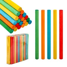 50 Pack Colorful Rhythm Sticks, 8 Inch Wooden Rhythm Stick Bulk, 5 Colors Mus...