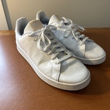 Adidas Mujer Advantage Blanco Con Verde Claro Zapatos Informales Tenis Talla 10