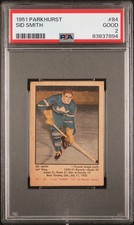 1951 PARKHURST SID SMITH 84 GOOD RC PSA 2 HOCKEY TORONTO MAPLE LEAFS