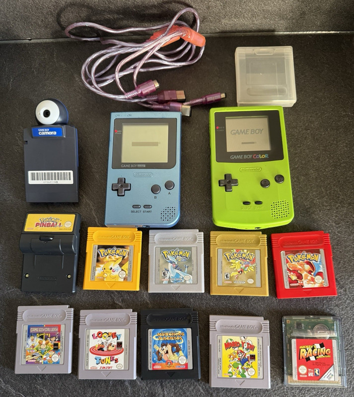 Nintendo Game Boy Bundle – Pokémon Games, Game Boy Color, Game Boy Pocket, Camer