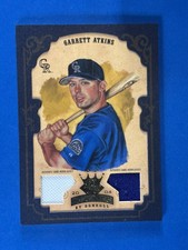 2004 Diamond Kings DK Materials Framed Gold #116 Garrett Atkins Jersey /50