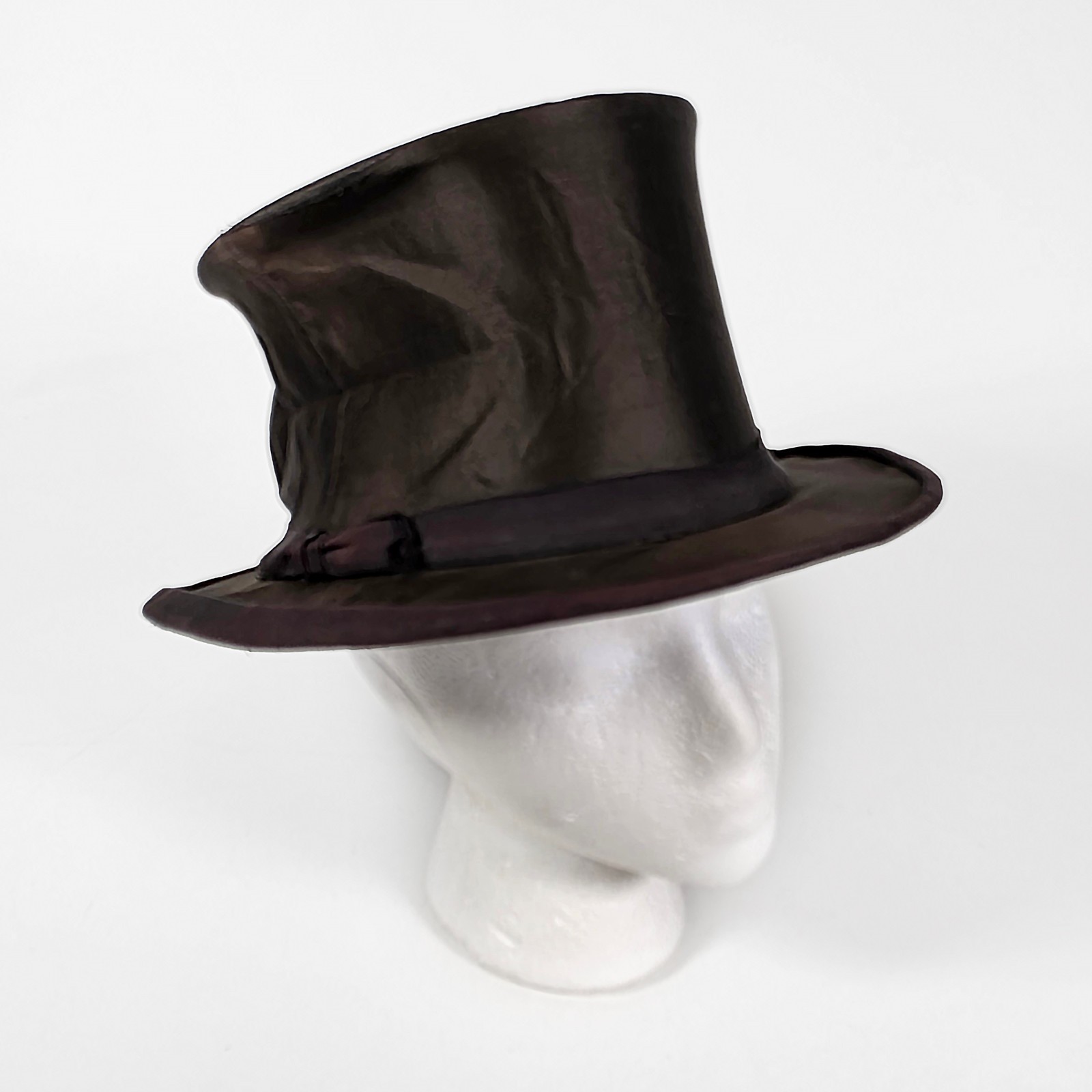 Collapsible Top Hat • Opera Hat •  Antique Silk •… - image 4