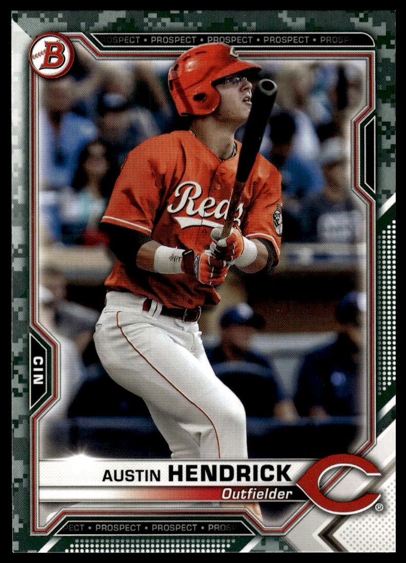 2021 Bowman #BP-55 Austin Hendrick Prospects Camo