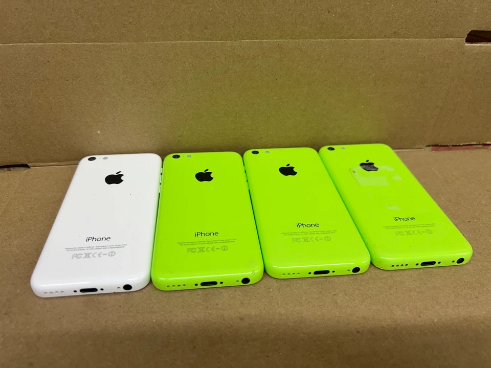 Lote de 4 Iphones 4 A1532 modelos Iphone 5c bloqueados para salvamento Foto 2 de 4