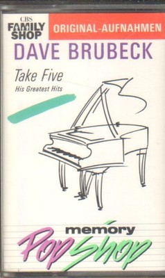 DAVE BRUBECK-CASSETTE(MC-TAPE) - TAKE FIVE-HIS GREATEST HITS- CBS-1990- !
