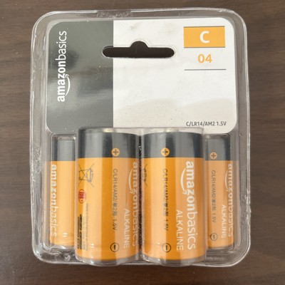 4 AmazonBasics C Cell All-Purpose Alkaline Batteries ( 1 Four Pack ) BB 5/27Fast