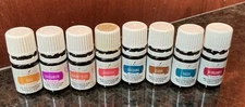 Young Living Essential Oils Lot Of 8 Vitality Oils 5ml Most 1/2-full (lot 4)