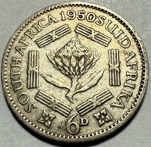 1950 George VI Sixpence — photo from the most recent tracked eBay sale