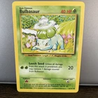 Bulbasaur 44/102 Base Set Unlimited Vintage WOTC Pokemon Card  NM