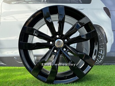 4X 21'' 5X112 Twin Spoke Neu VW Suzuka Style Schwarz Felgen 9J Et31