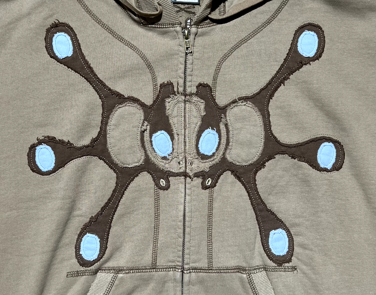 Happy99 Angel99 Zip-Up Hoodie Beige Size Medium Brand New | eBay Happy99 Angel99 Zip-Up Hoodie Beige Size Medium Brand New | eBay