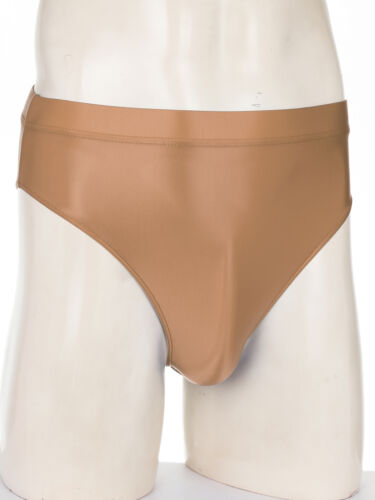Calzoncillos de seda brillantes de cintura alta para hombre bolsa abultada baúles de baño ropa interior - Imagen 154 de 206