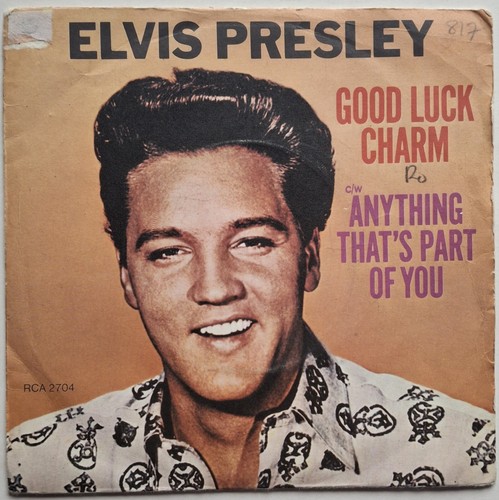 Elvis Presley - Good Luck Charm - 7" Vinyl Single - UK RCA Victor 1977 -(VG+/VG) - Picture 2 of 5